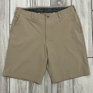 Ben Hogan Performance Mens Khaki Heather Golf Shorts Stretch Size 36